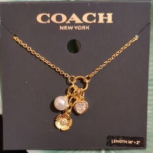 NWT Gold Coach Necklace